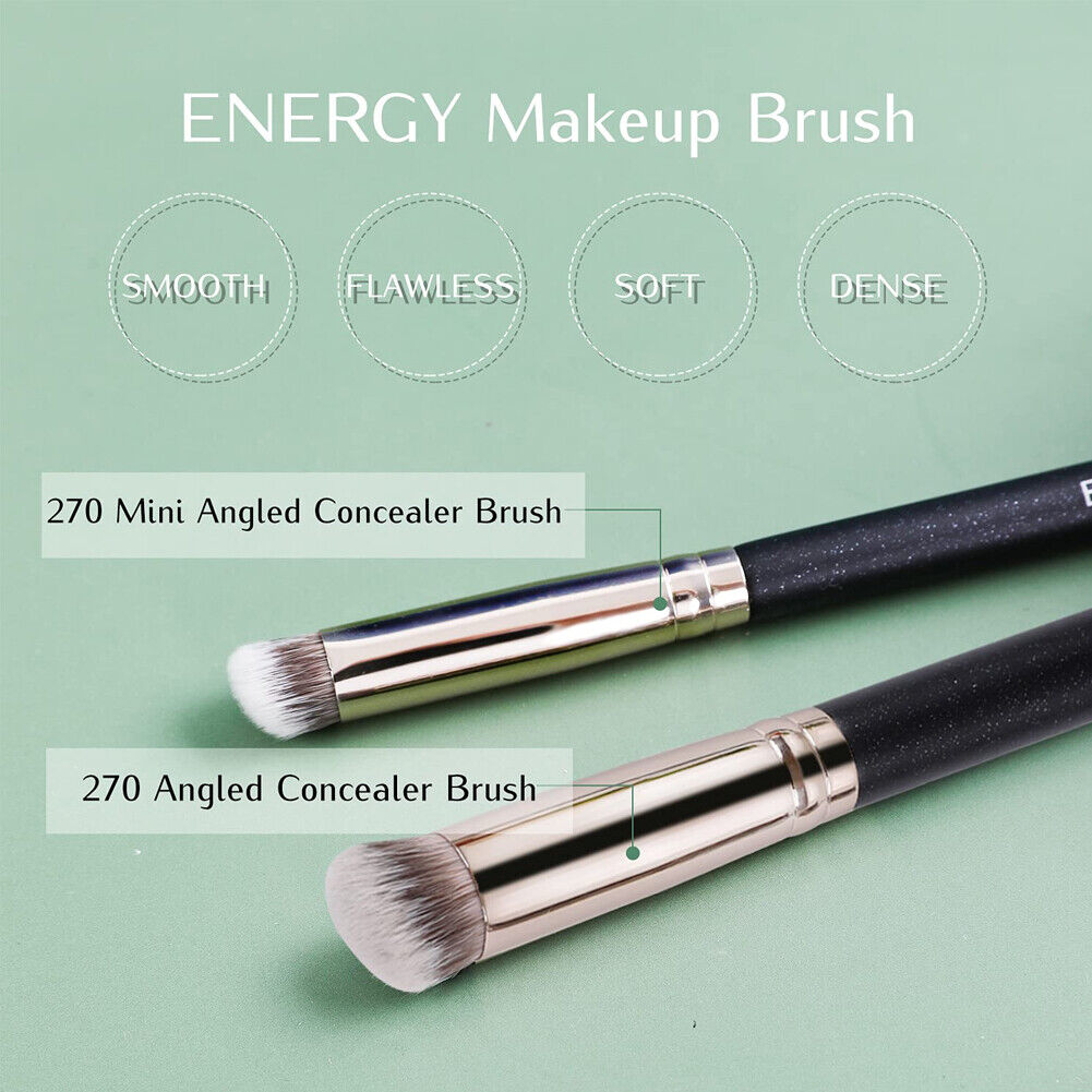 US 1-2 Concealer Under Eye Brush Set Foundation Highlight Shadow Cover Stippling