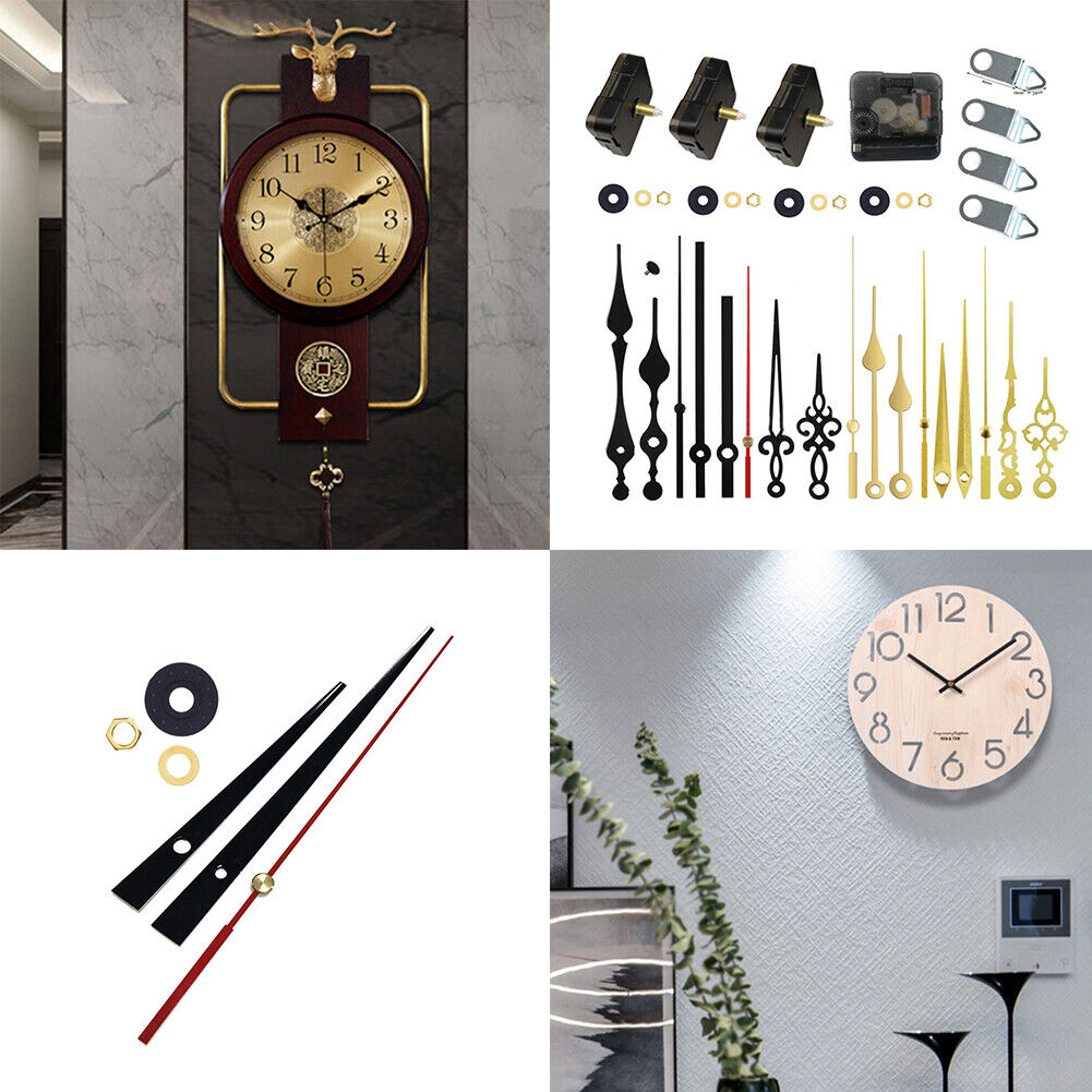 US 1-2 Set DIY Clock Movement Quartz Mechanism Wall Replacement Repair Tool Kit