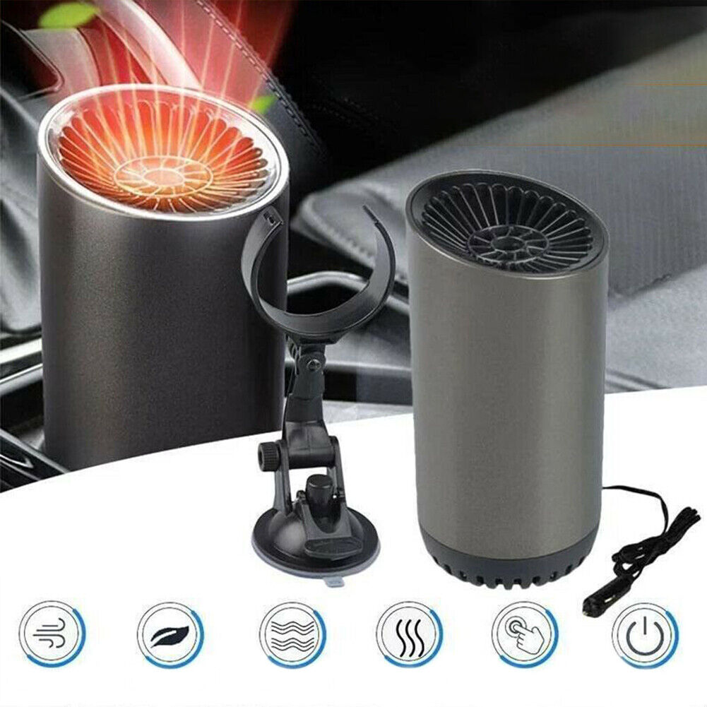 US 1-2 Pcs 12v Auto Heater Car Warm Cup Shape Fast Defroster Windshield Defogger