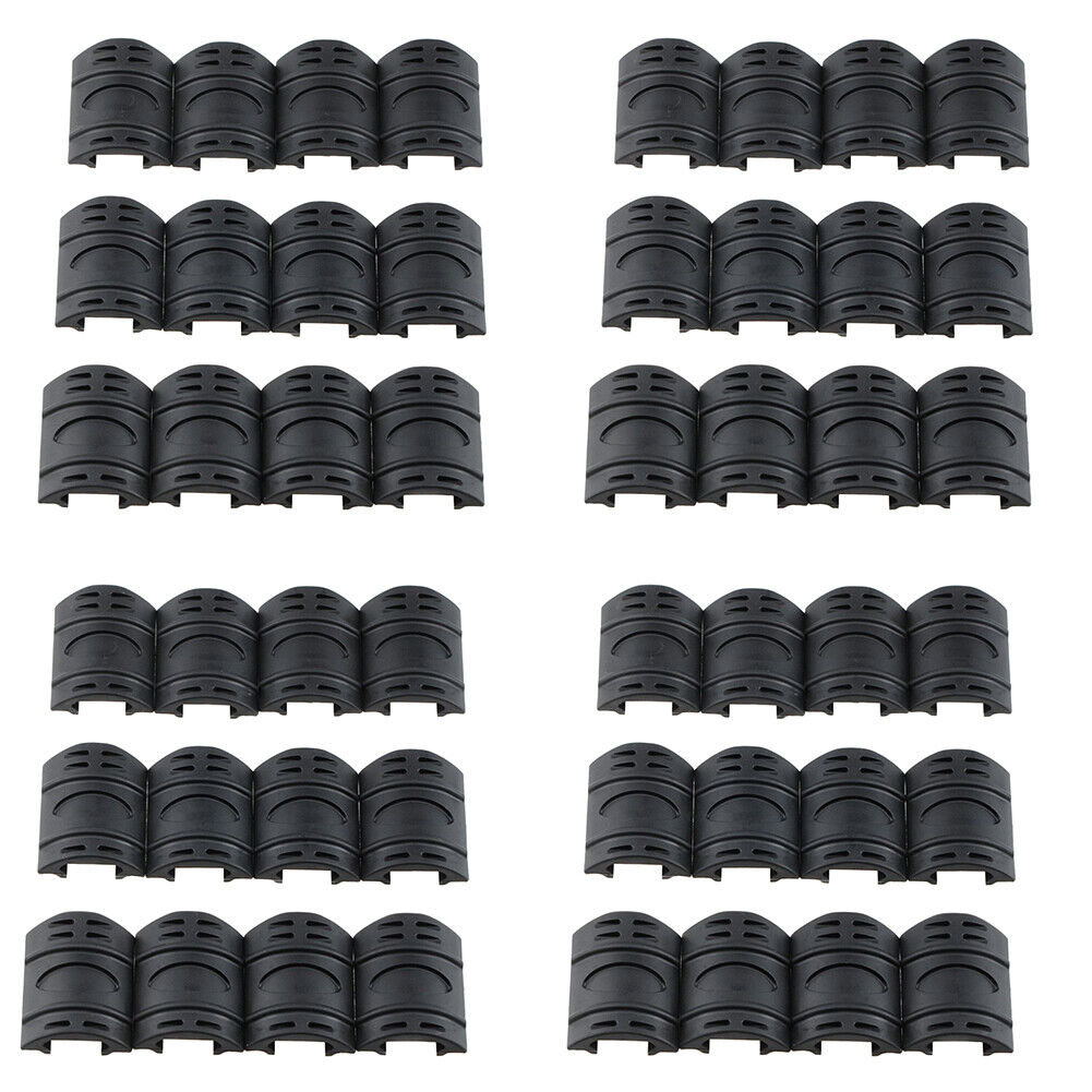 US 24-48 Pc Black Heat Resistant Weaver Picatinny Rail Cover