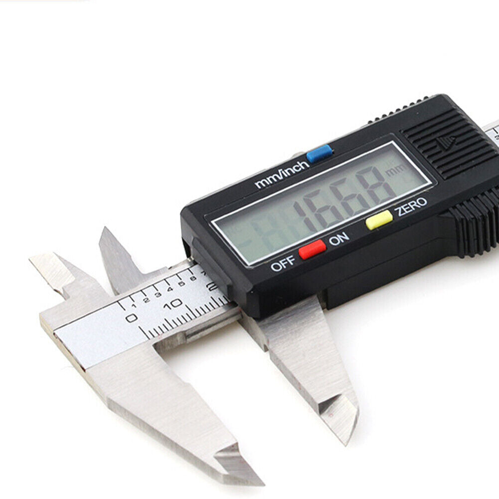 US 0-300mm Electronic Digital Caliper Precision Stainless Inch/Metric LCD Dial