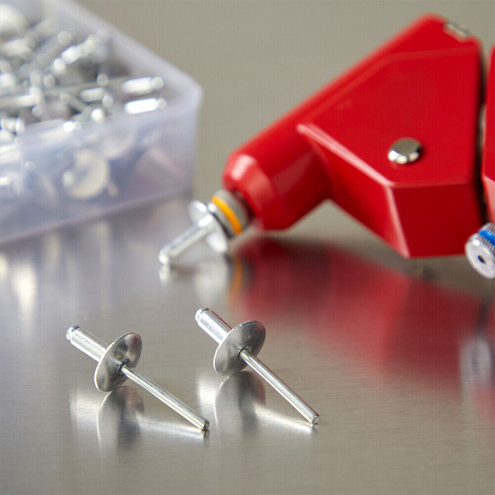 US100-200Pc 3/16" x 1/2" Pop Rivets Aluminum Dome Head Blind for Metal Fasteners