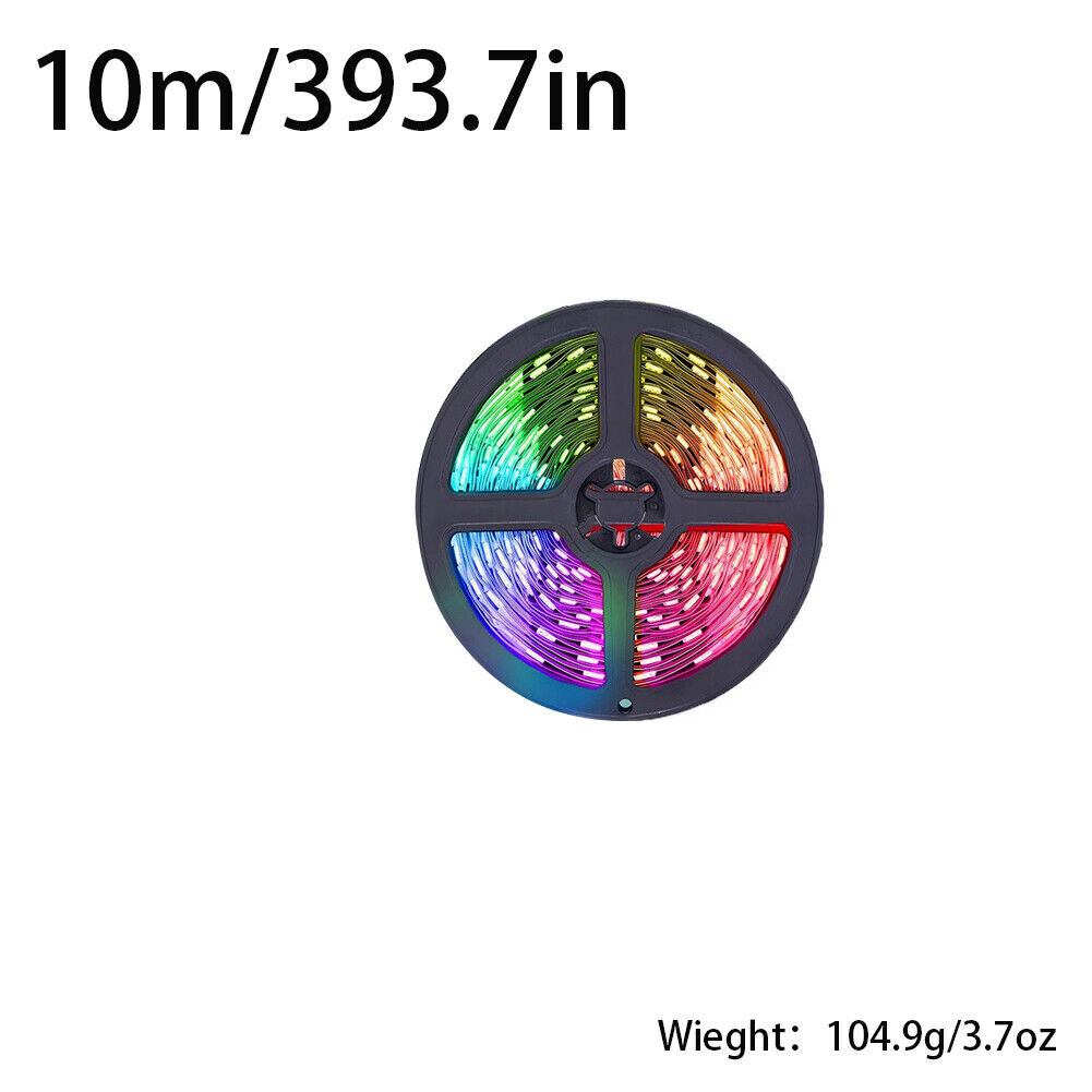 US 10-36 ft LED Strip Lights 5050 RGB Music Sync Bluetooth Room Light