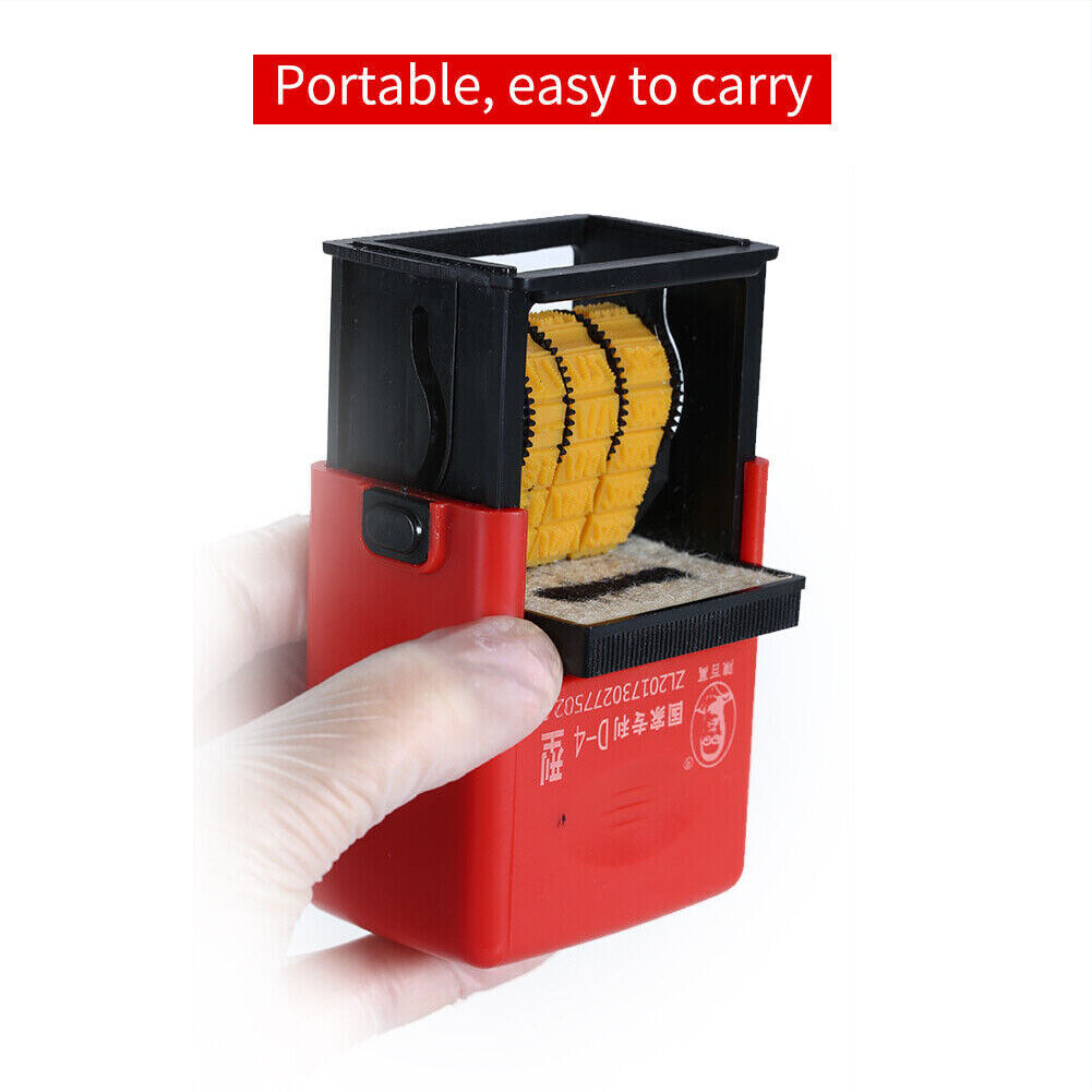 US 1-2 Pack Self Inking Rubber Date Office Stamp Handheld Date Stamp Plastic Bag