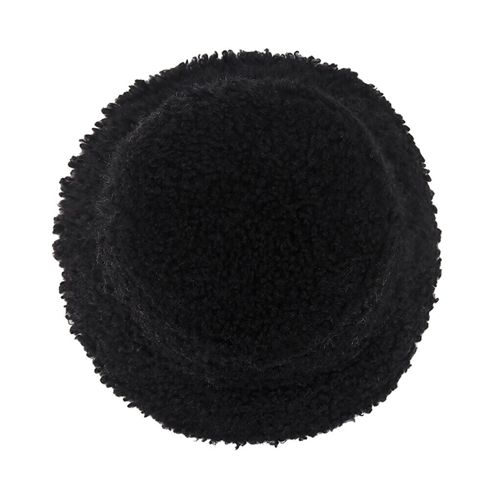 US Women Fashion Winter Bucket Hat Vintage Cloche Hats Wool Warmer Fisherman Cap