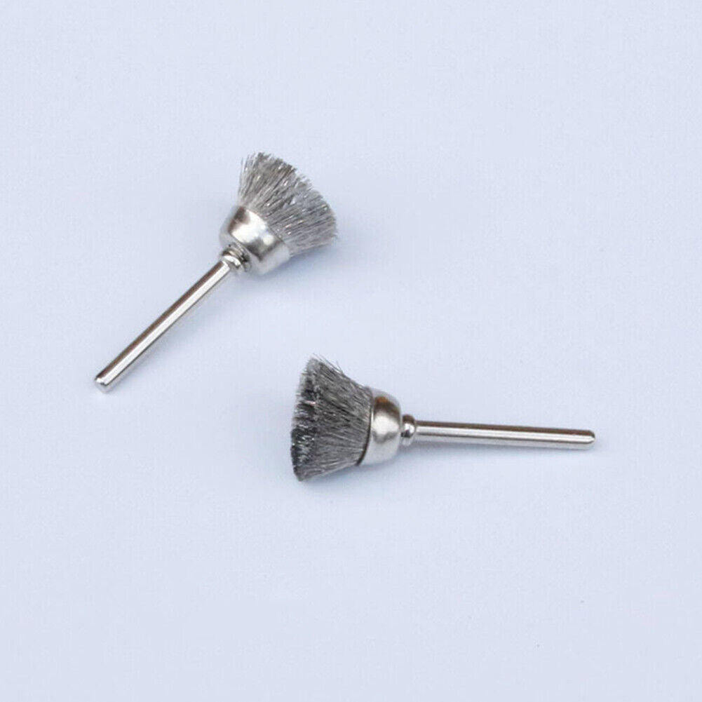 US1-2Set of 45Pc Stainless Steel Wire BrushTool Rotary Die Grinder Removal Wheel