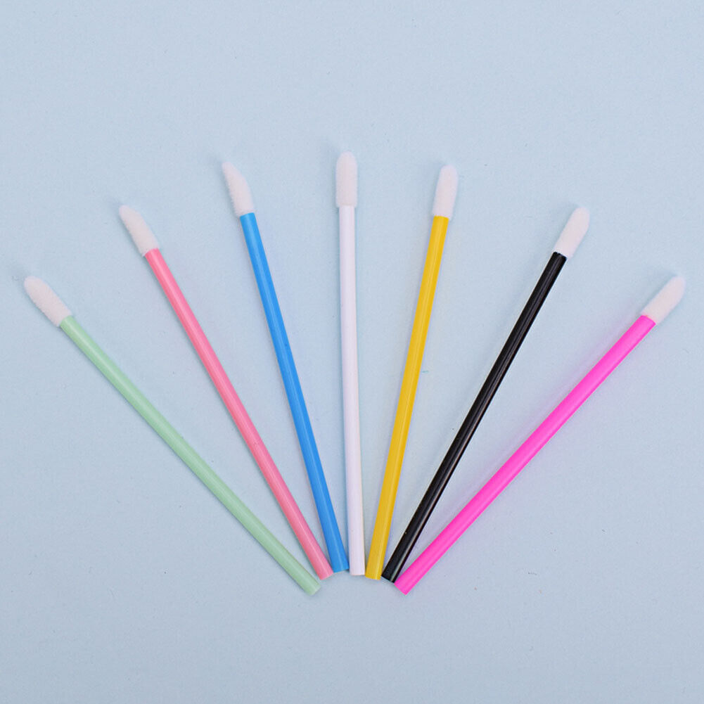 US 100-200 Pack Disposable Lip Brush Gloss Wands Applicator Makeup Cosmetic Tool