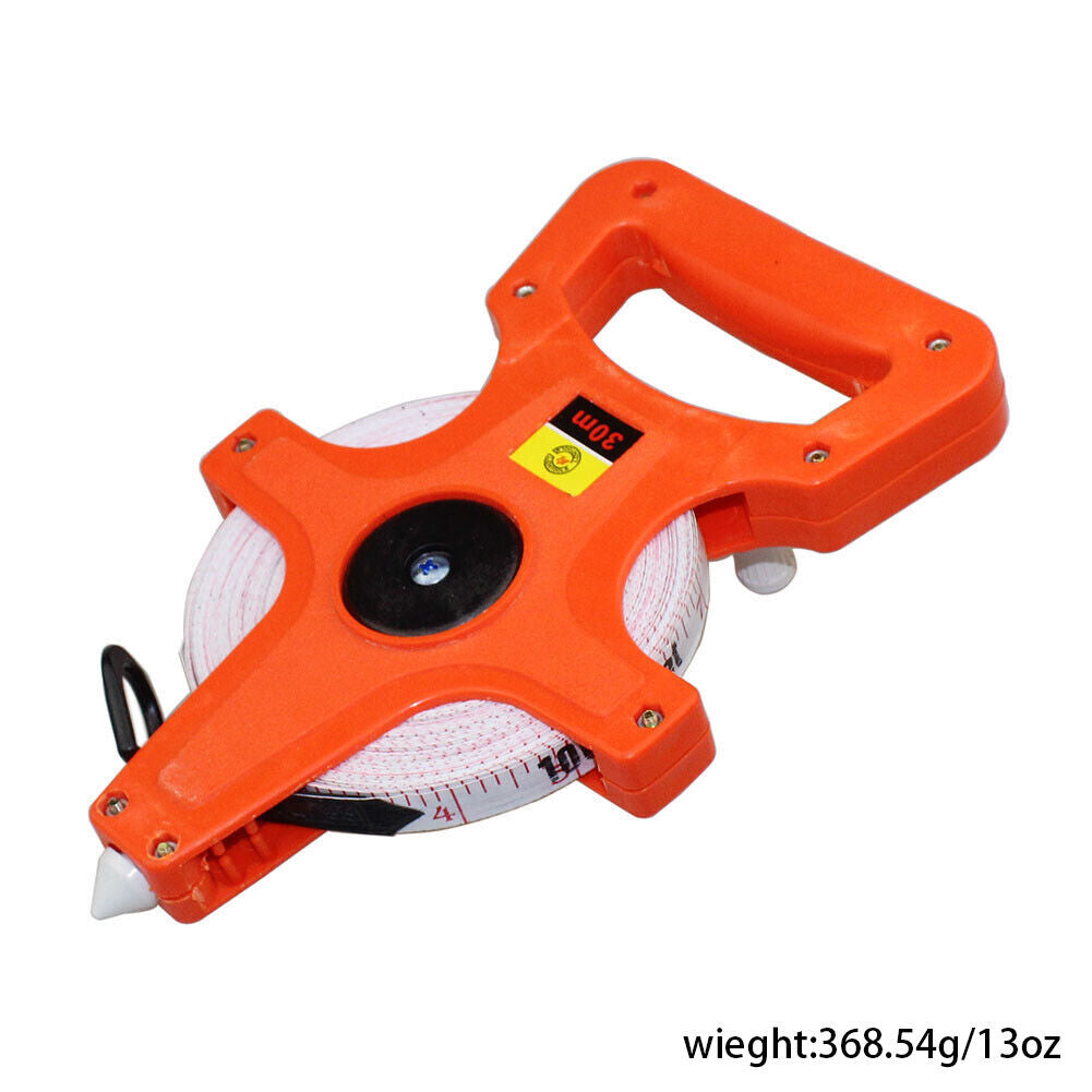 US 1-2 Pcs 1/2" x 98' Open Reel Dual Sided Fiberglass Tape Measure for Engineer