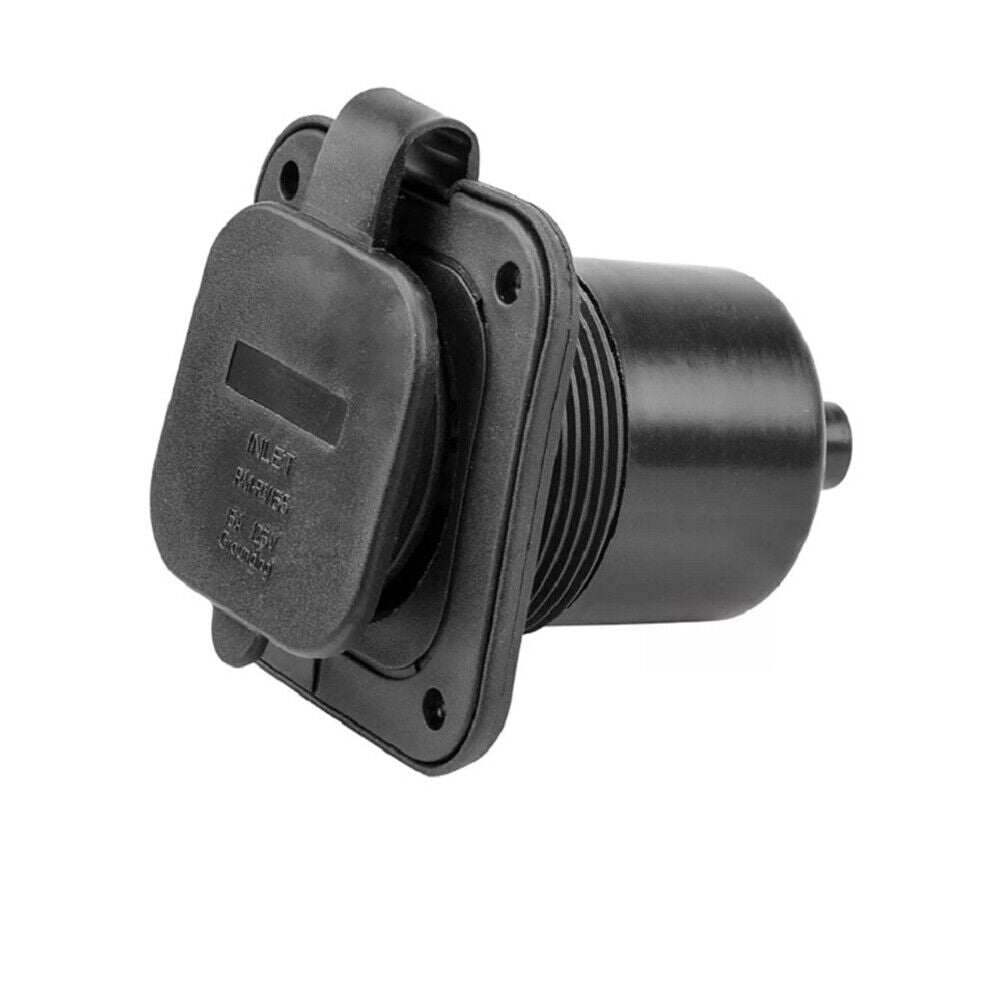 2Pc 125/250V 15 Amp Flanged Power Inlet Receptacle RV Plug NEMA 5-15P Connector