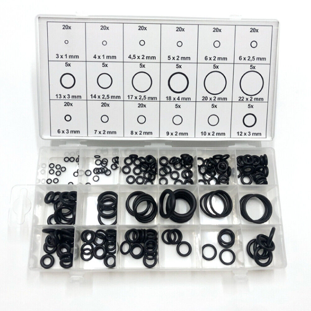 US 1-2Set Universal Rubber O-Ring Assortment Set Gasket Automotive Seal SAE Kit