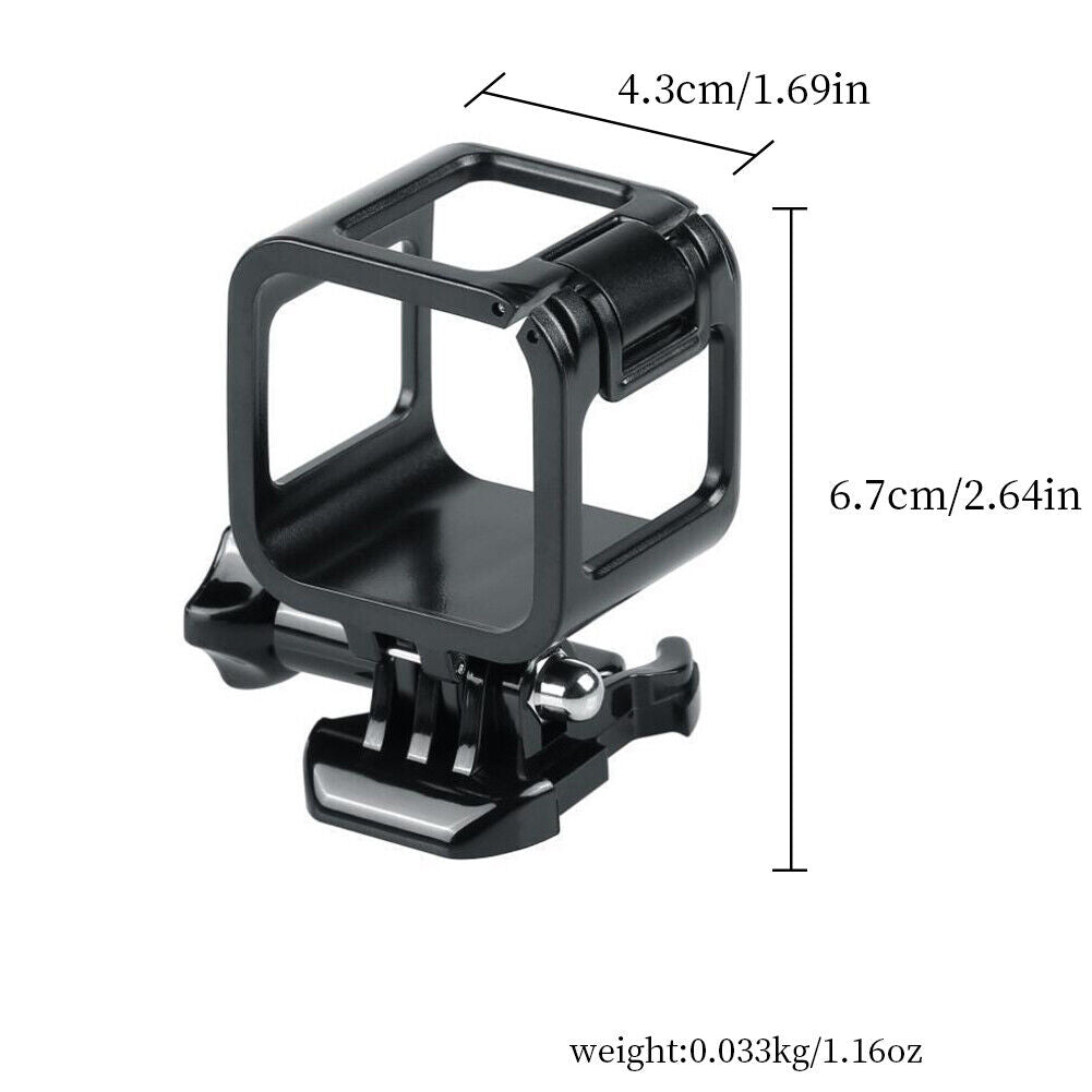 US 2-4 Pc Low Profile Housing Frame Mount Case Cover For Gopro Hero 4 5 Session