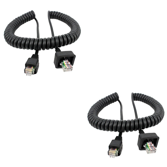 US 2-4 Pack The 8 Pin Replacement Speaker Mic Cable for Kenwood TK-/8108/868G