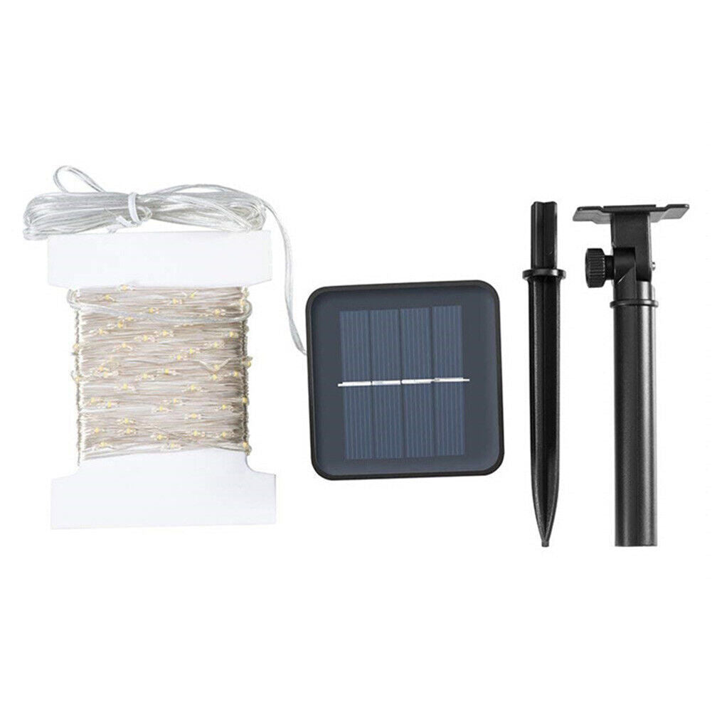 US Outdoor Solar String Light LED Waterproof Copper Wire Xmas Garden Party Decor