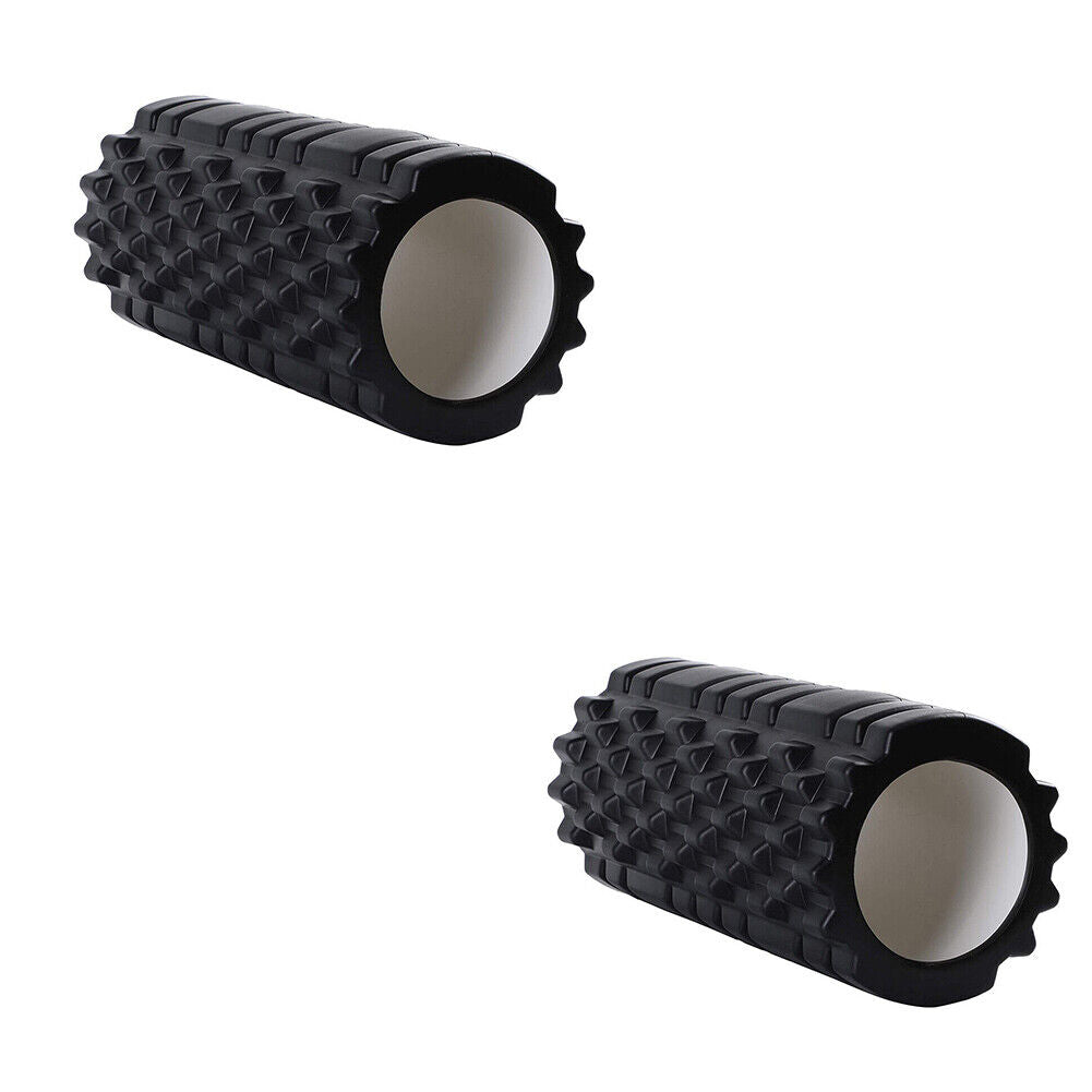 US 1-2 Pack High Density Hollow EVA Foam Roller Muscle Massage Recovery 13x5.5"
