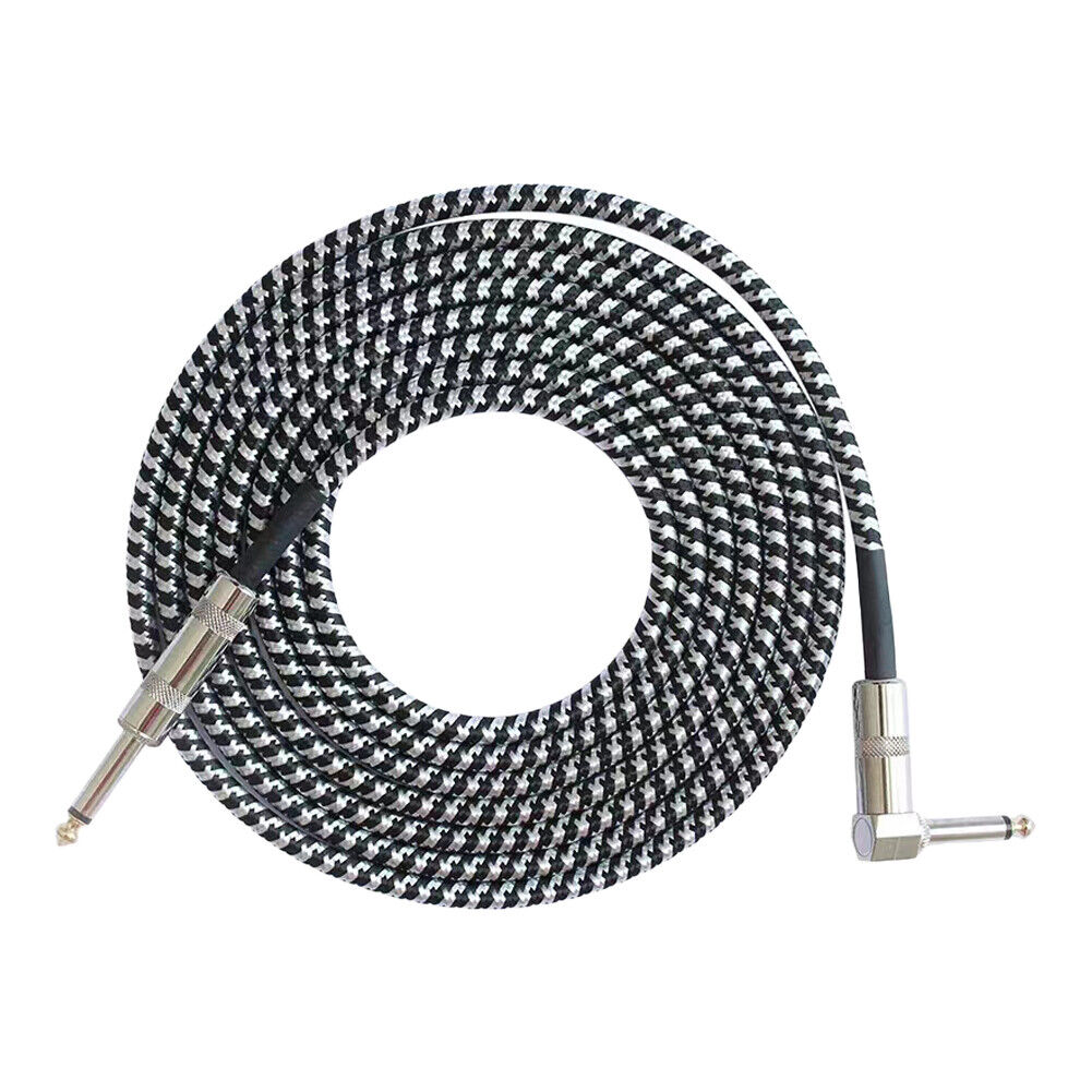 10ft NOISELESS Electric Guitar Bass Cable Pedal AMP Cord 1/4" FOR GIBSON FENDER
