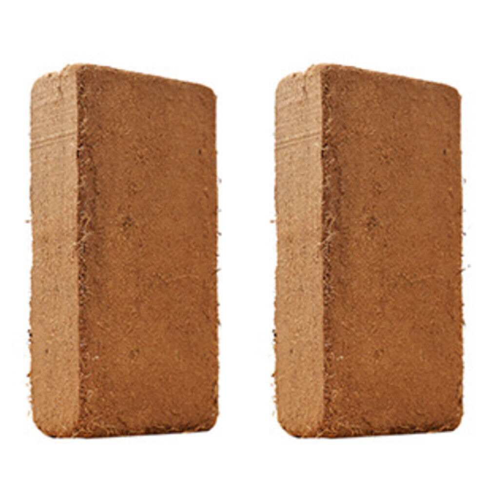 US 2-4Pc 650G Coco Coir Bricks Coconut Fiber Organic Soil Plant Growing Media