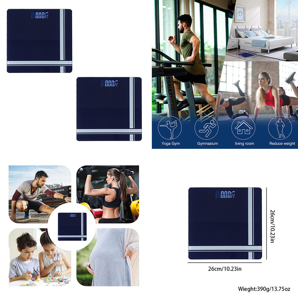 US 1-2Pc Bluetooth Body Fat Scale, Smart Digital Bathroom Weight Scale Max:400lb