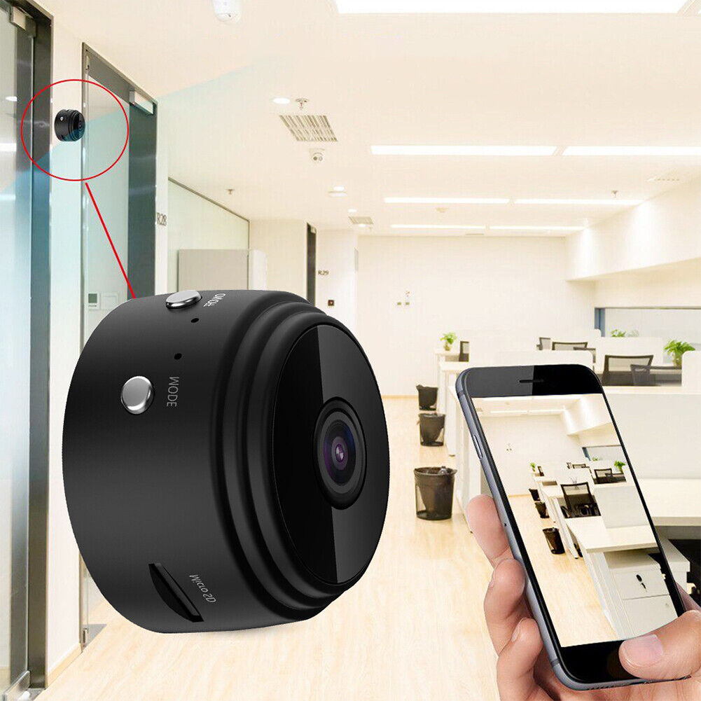 US 1-2 Pc Mini Camera WiFi Home Security Hidden Nanny Cam Audio Live Feed Audio