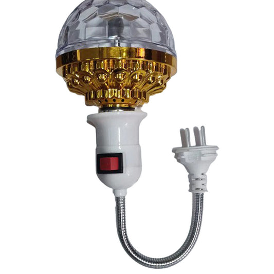 US 1-2 Pack Colorful Rotating Magic Ball Light Colorful DJ Party Bulb Sockets