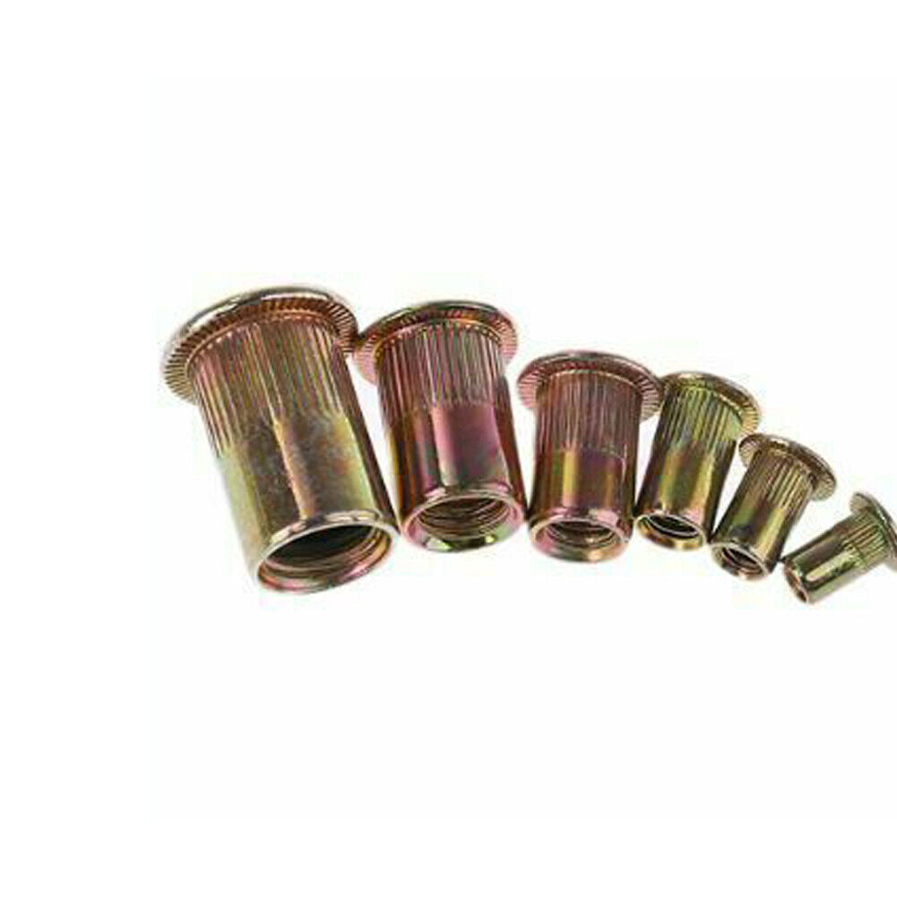 US 300-600 Pcs Zinc Steel Rivet Nut Kit Rivnut Nutsert Assort Metric+SAE
