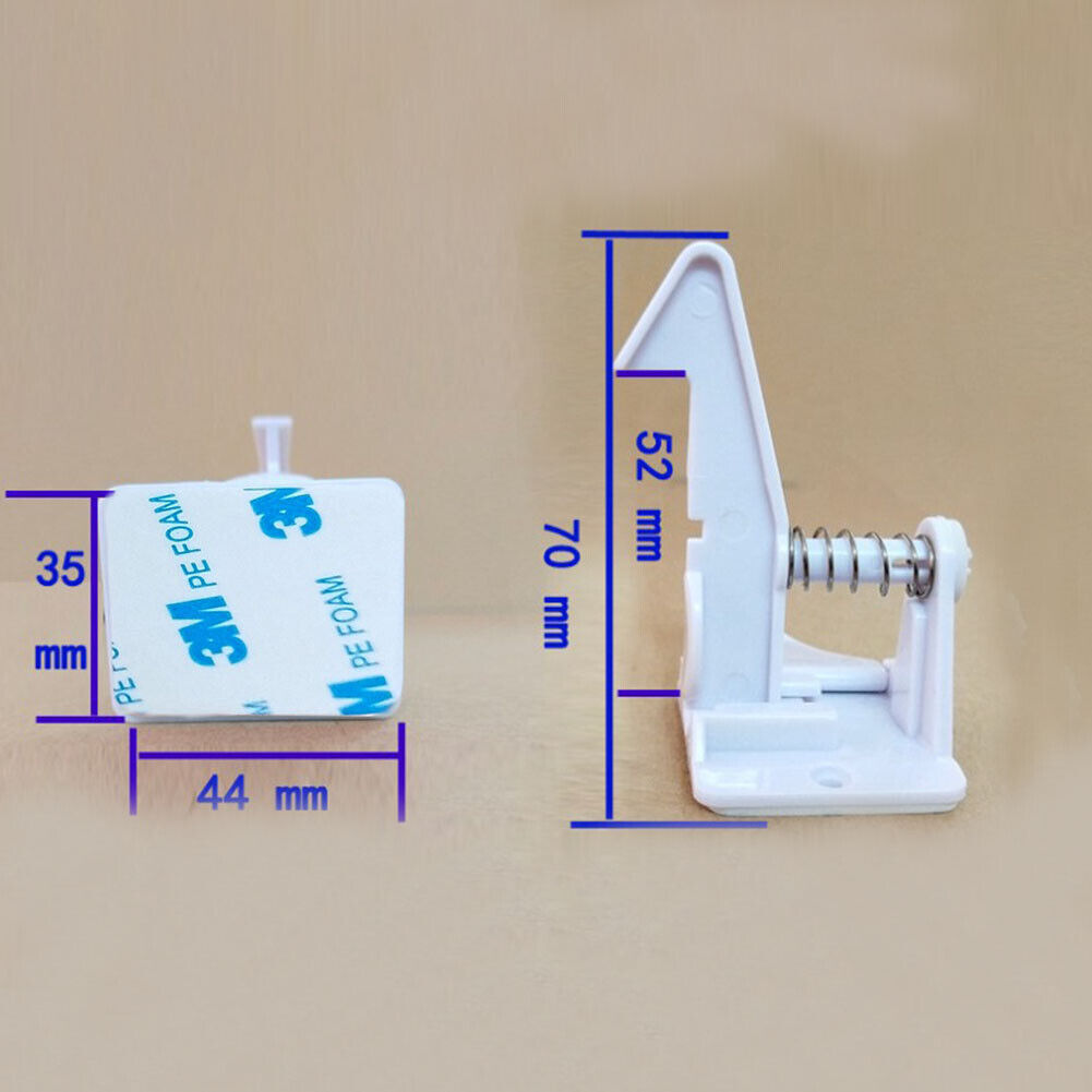 US 10-20 Pcs Set Baby Safety Cabinet Locks NO Drilling Adhesive Latches Drawer