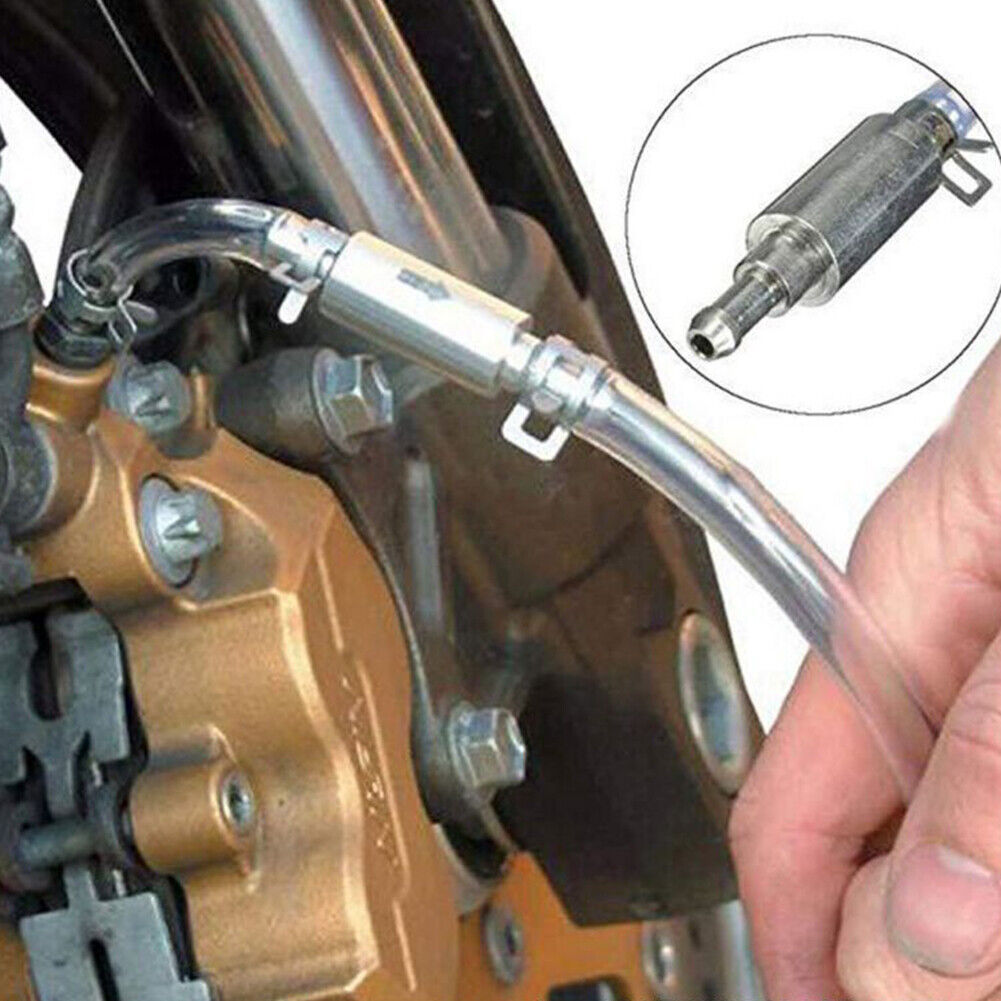 US 2-4 Pc Car Motorcycle Clutch Brake Bleeder Hose One Way Valve Tube Tool Set