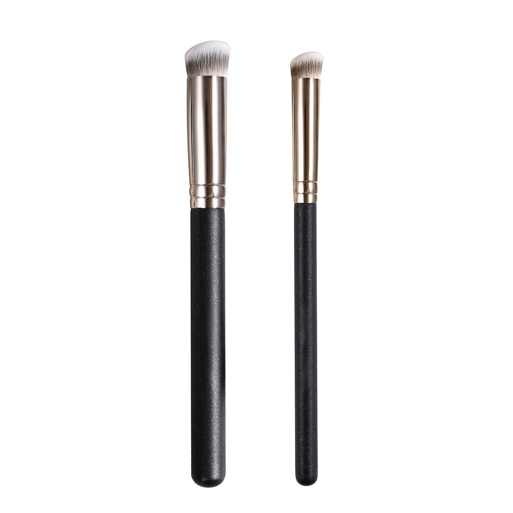 US 1-2 Concealer Under Eye Brush Set Foundation Highlight Shadow Cover Stippling