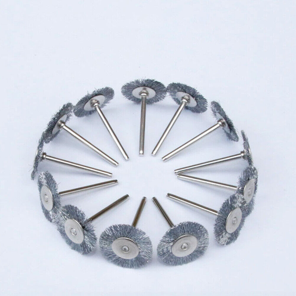US1-2Set of 45Pc Stainless Steel Wire BrushTool Rotary Die Grinder Removal Wheel