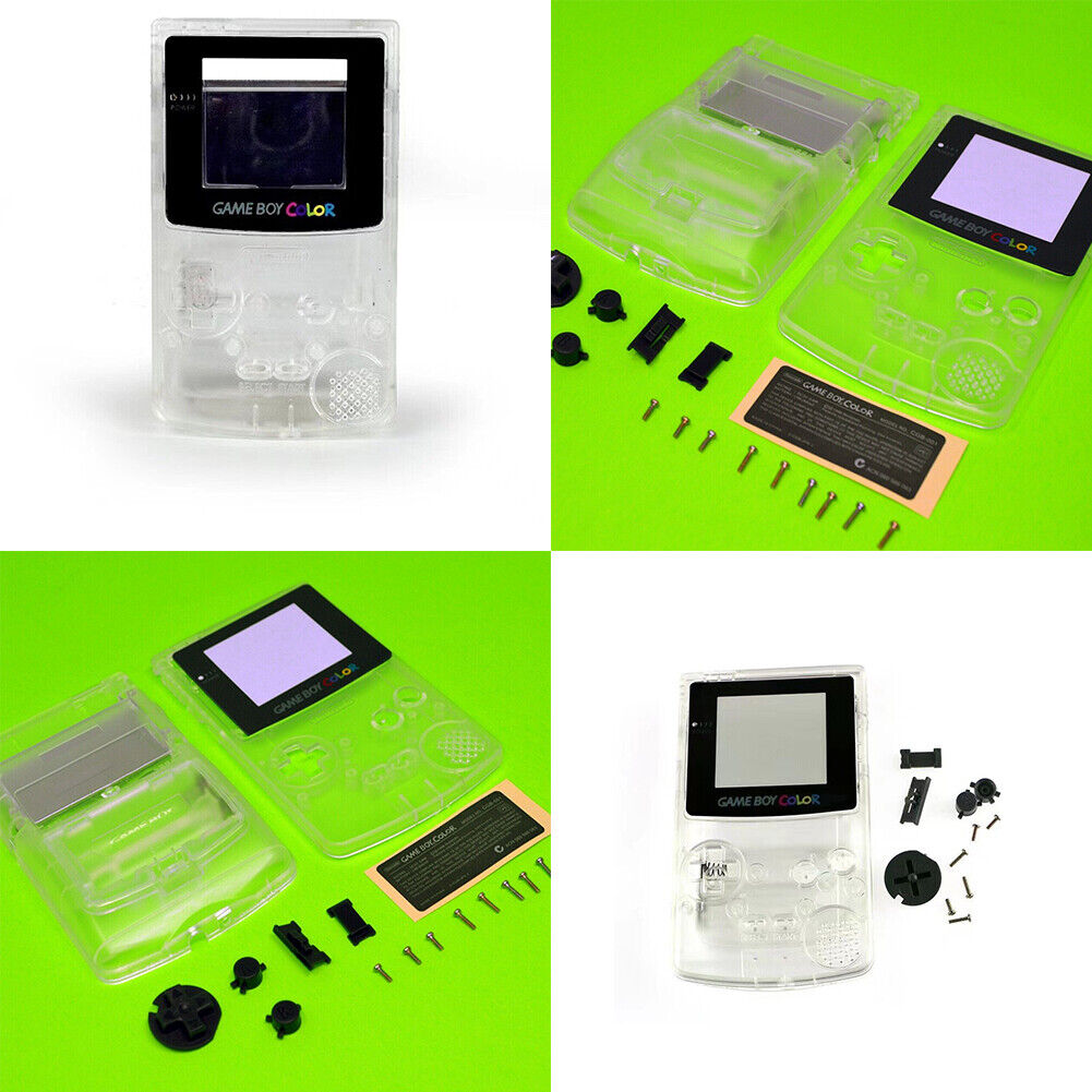 US 1-2 Pc Clear Replacement Housing For Nintendo Game Boy Color Transparent Lens