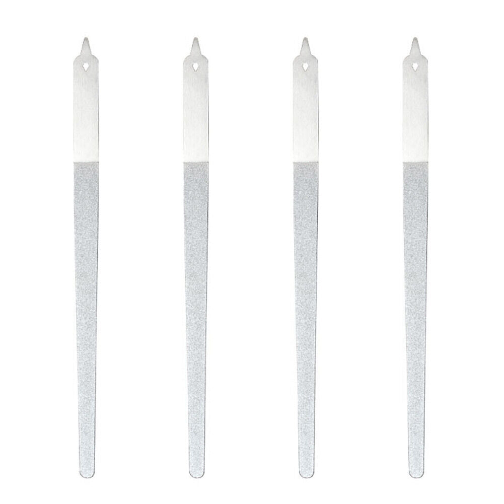 US 2-4Pc Diamond Dust Nail File - Stainless Steel Nail Dresser - 9 Inch