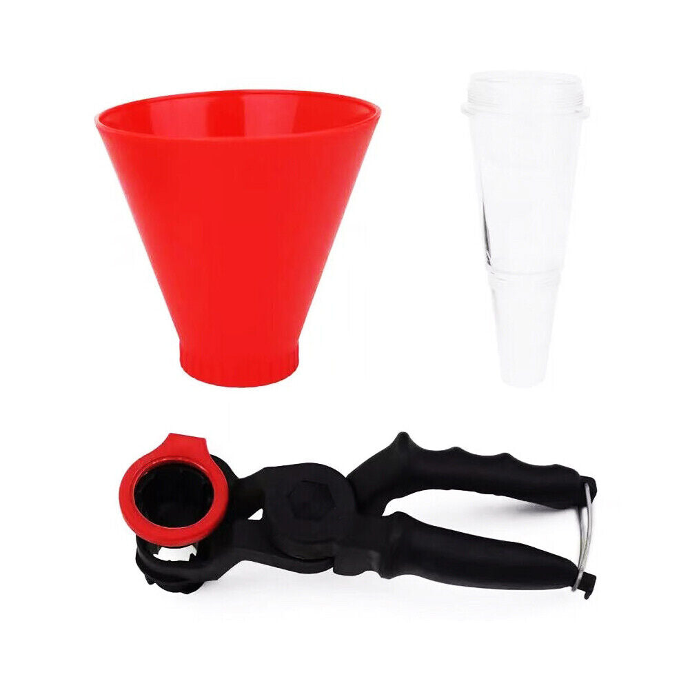 US 1-2 Pack Fuel Oil Funnel Adjustable For Gasoline Engine Car Auto Motorcycle