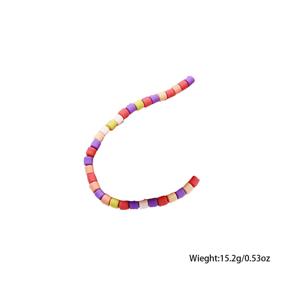 US 10-20Strand 610Pc Vinyl Spacer Cylinder Polymer Clay Bead Handmade DIY Making