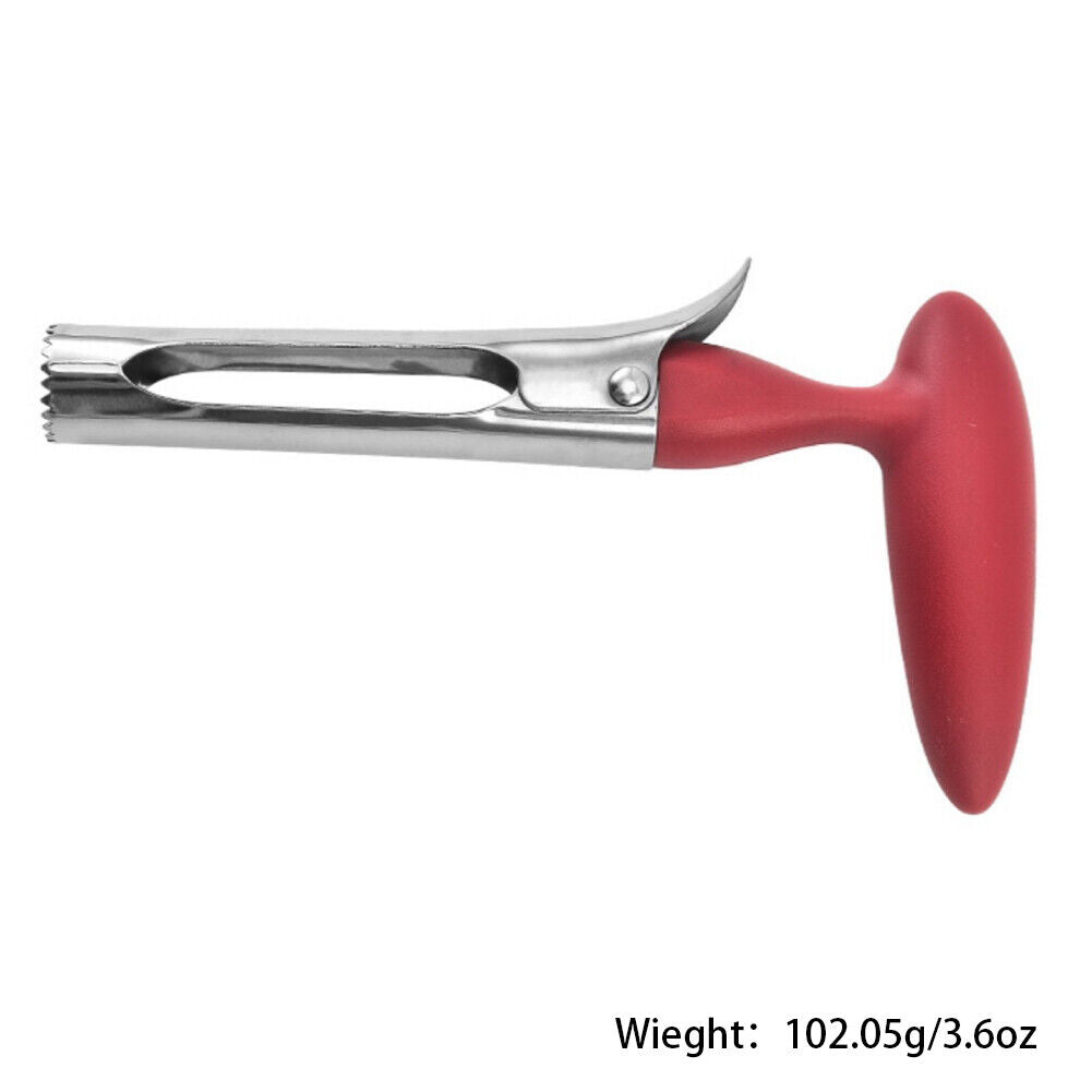 US 1-2 Pc Fruit Apple Corer Pear Tool Stainless Steel Kitchen Twist Core Remover