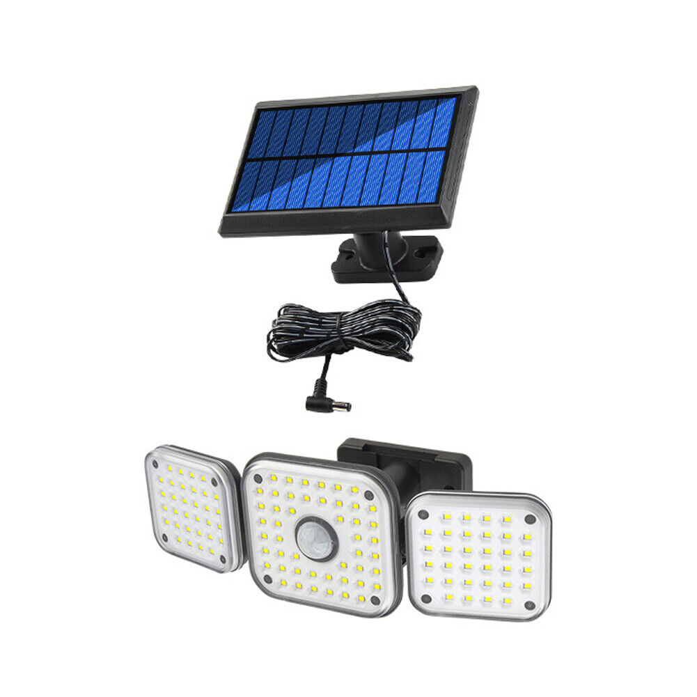 US 1-2 Pack Solar Outdoor Lights Monitor Sensor Luces De Calle LED Con Wall Lamp