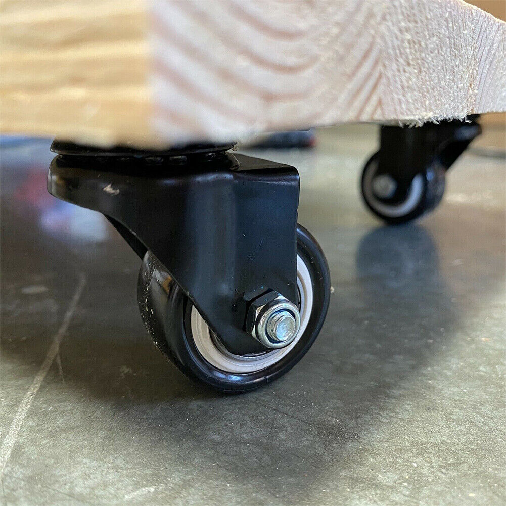 US 4-8Pc Heavy Duty Swivel Casters with Lock Brakes 2" Polyurethane Wheels