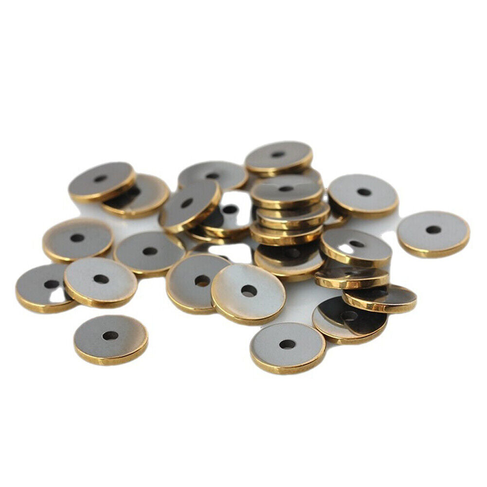 US Hematite Heishi Beads Smooth Natural Metallic Plated Hematite Shape Gunmetal