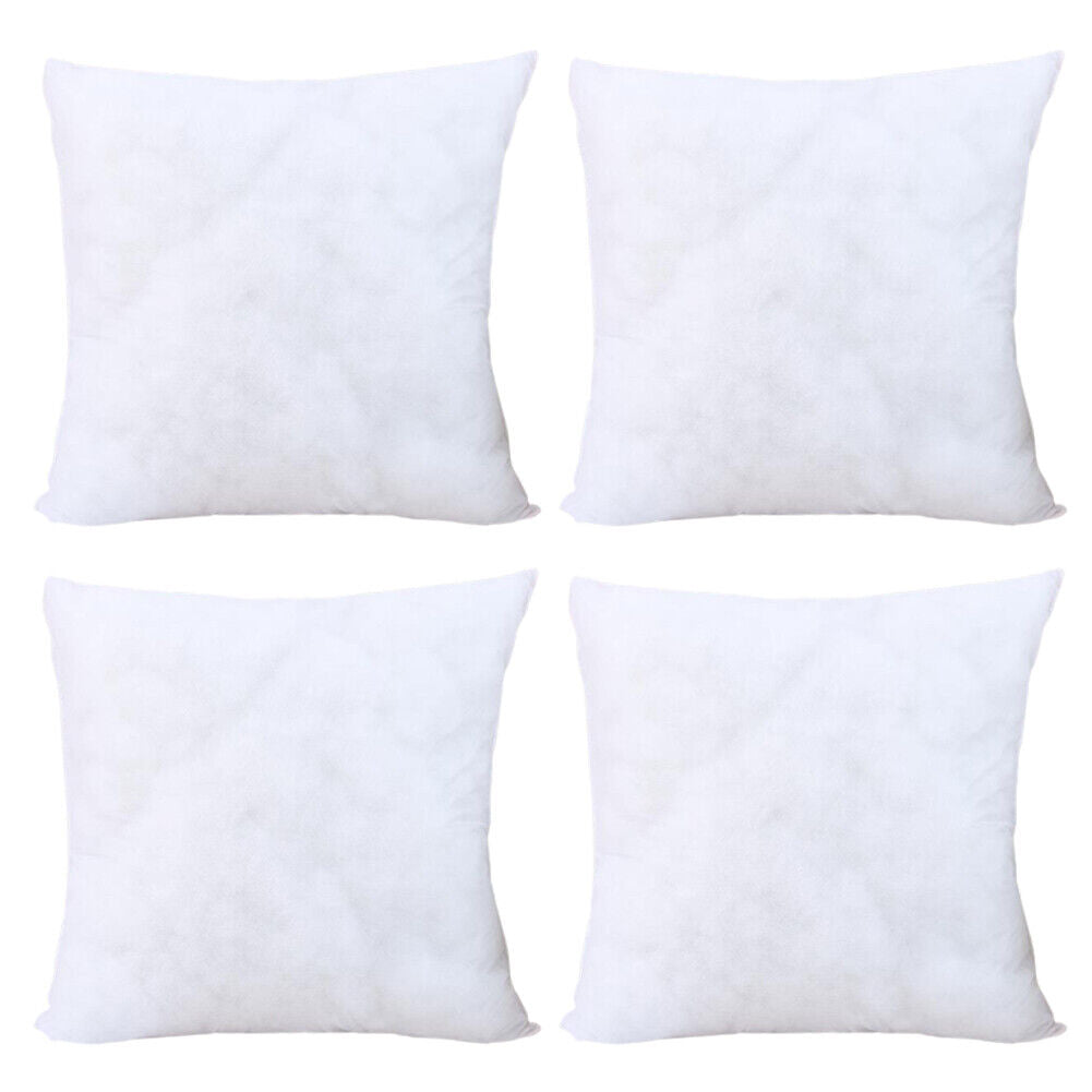 US 4 Pack Throw Pillows Insert Ultra Soft Bed & Couch Sofa Decor