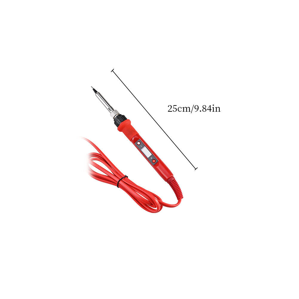 US 2Pc Soldering Iron Kit Electric Gun Adjustable Temperature Welding SolderWire