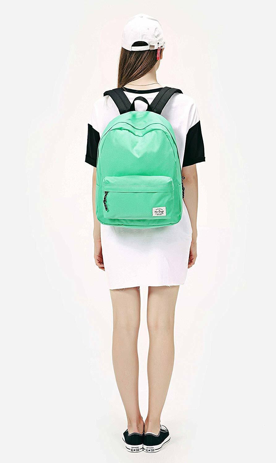 SIMPLAY Classic School Backpack Bookbag, 17"x12.5"x5",Assorted Colors and Prints