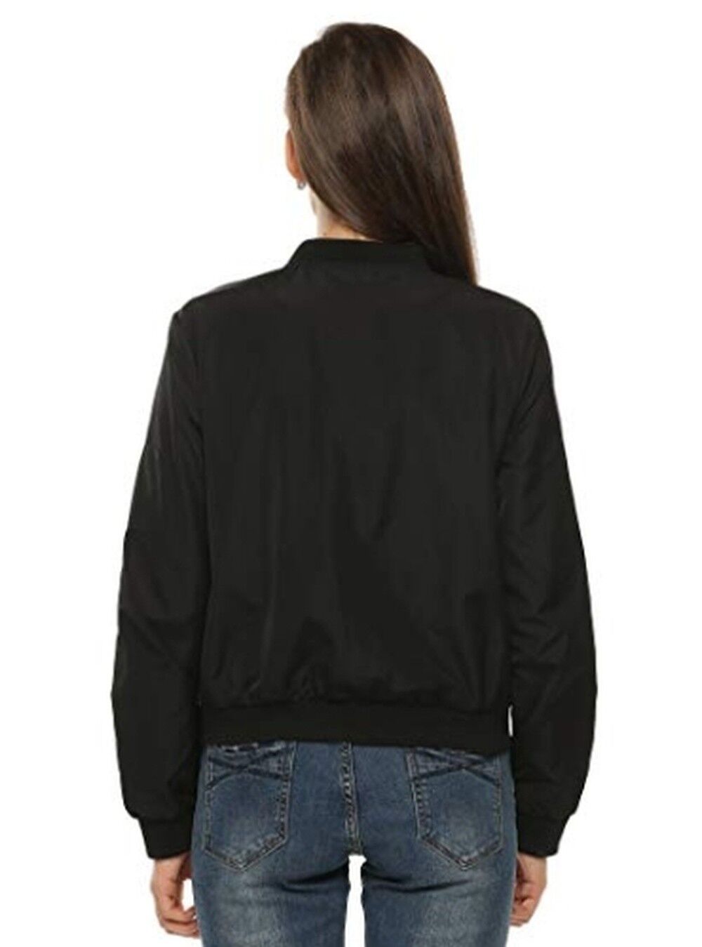 HAODUOYI Womens Classic Quilted Jacket Short Bomber Jacket Coat