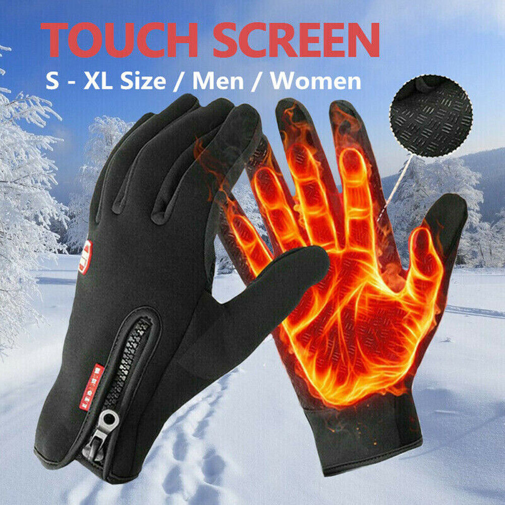 US 2-4 Pairs Touchscreen Winter Warm Mittens Cycling Gloves Thermal Waterproof