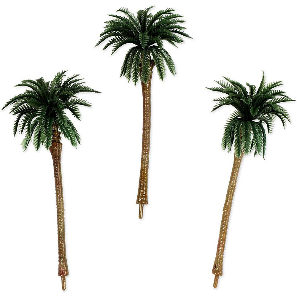 US 20-40 Pc Miniature Model Palm Trees for Dioramas, DIY Crafts 5 Sizes