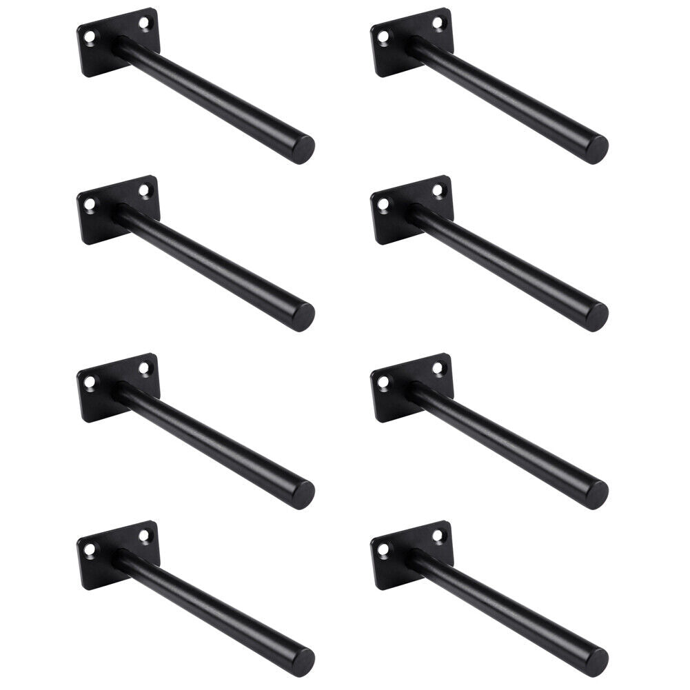 US 8-16 Pack Invisible Bracket Metal Floating Shelf Wall Mount Hidden Shelves