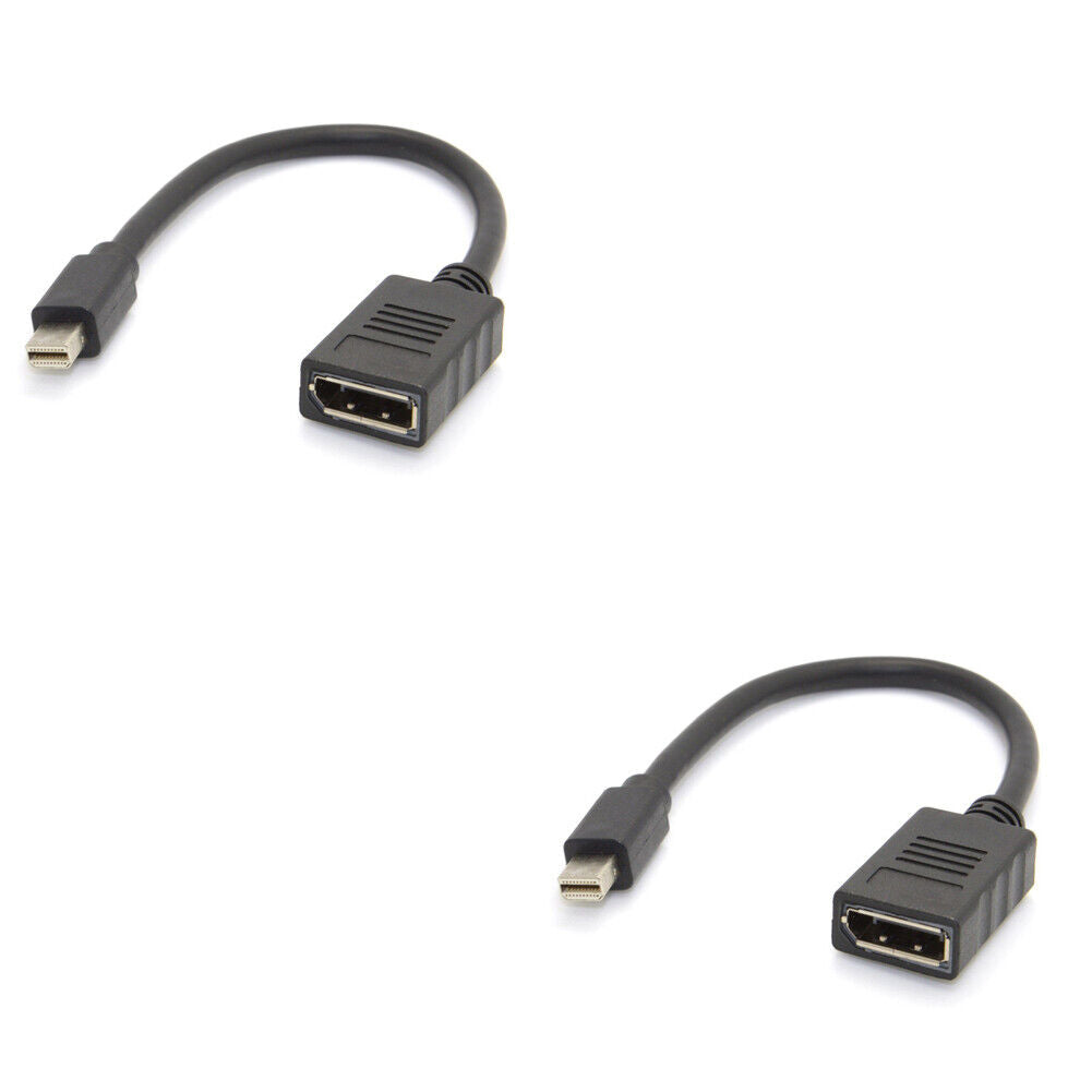 US 1-2 Pack Mini DisplayPort to DisplayPort Adapter 4K Resolution Converter