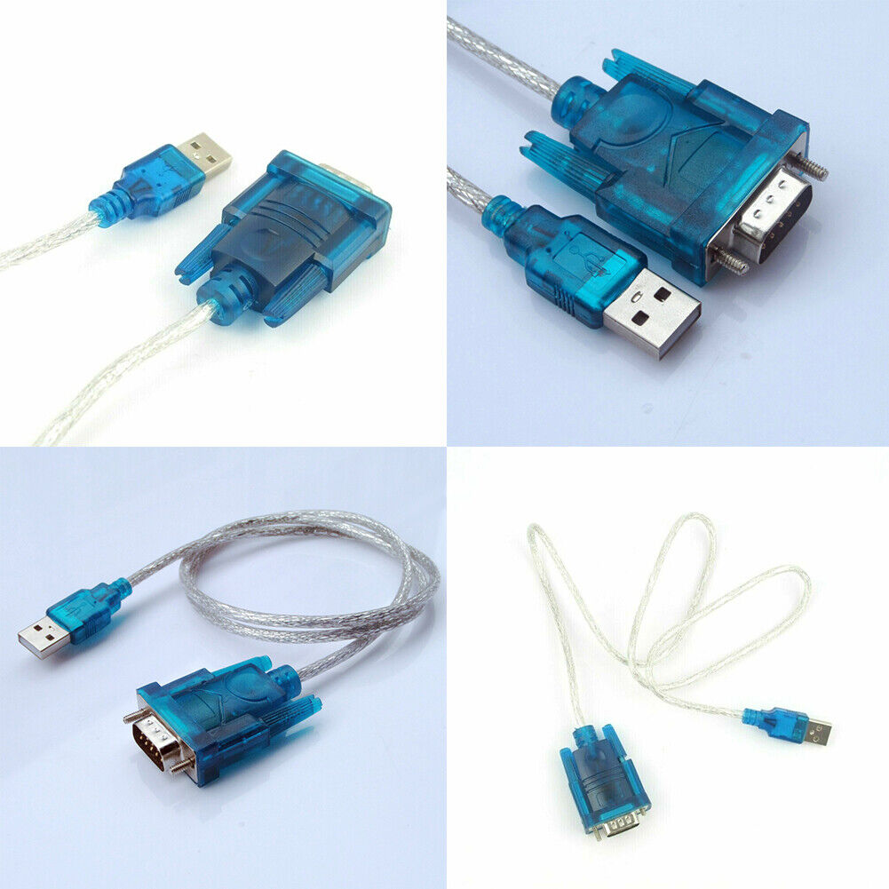 US 2-4 Pcs DB9 RS232 Serial To USB 2.0 Converter 9 Pin Adapter Cable Android Mac