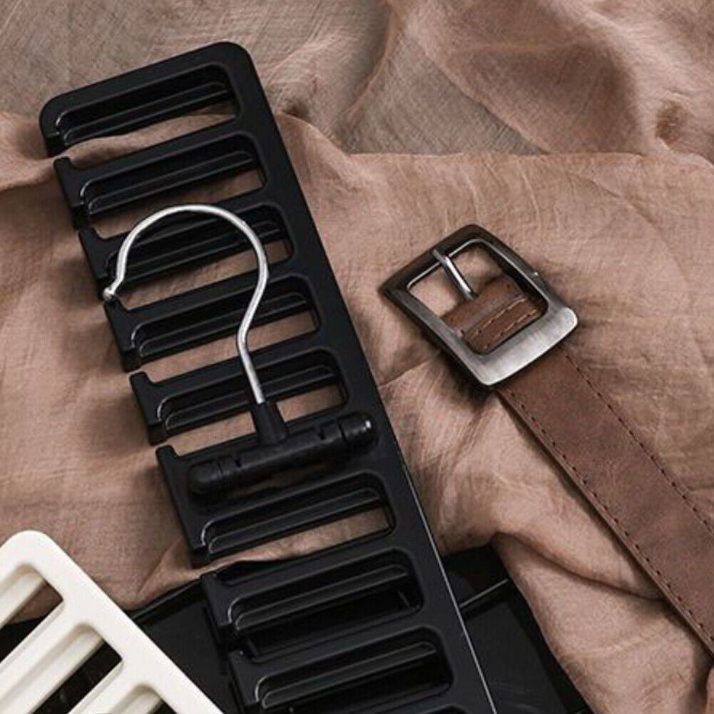 US 2-4 Pack Tie Belt Organizer Storage Rack Rotating Ties Scarf Hanger Holder