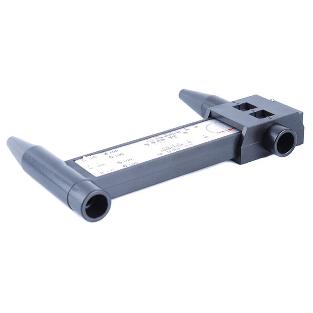 US Wheel Bolt Pattern Gauge Tool 4 5 6 8 Lug Pattern Measure Slide Hand Held