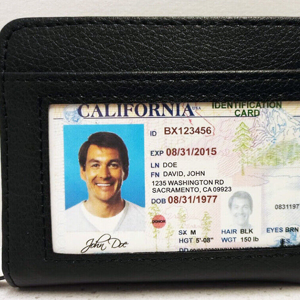 US 1-2 Pack Lock Slim Secure Men Women Blocking Money Credit Card Holder Wallets