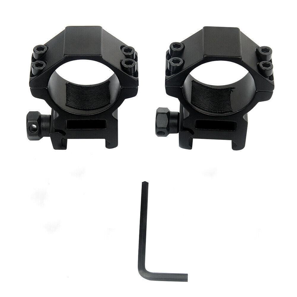 US 1'' inch Middle Profile Scope Rings for Picatinny Weaver Mount Heavy Duty