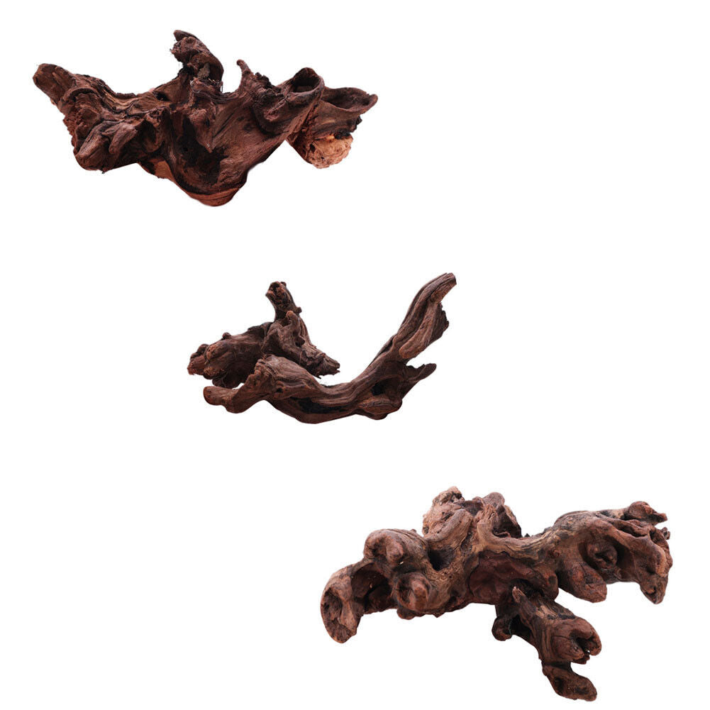 US 3-6 Pcs 15-25cm Aquarium Driftwood Ornament Branches Log Fish Tank Decoration